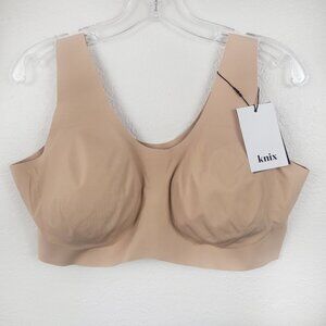 NWT New Knix Pullover Evolution Bra XXXXL+ Nude Wireless Wirefree Removable Pads